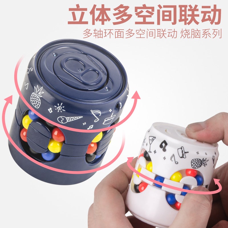 Pitchcan Rubik'S Cube Coke Magic Bean Fingertip Gyro Finger Rotating Ball Benefit Intelligence Decompression Children'S Toys - Image 3